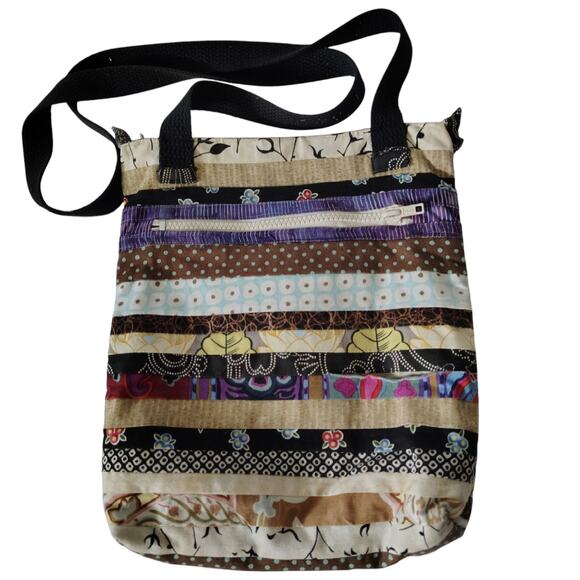 Boho Patchwork Crossbody Bag Multicolor OS - Picture 2 of 3